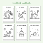 Vorschau: Ausmalbilder Einhorn, Pegasus, Schloss und mehr