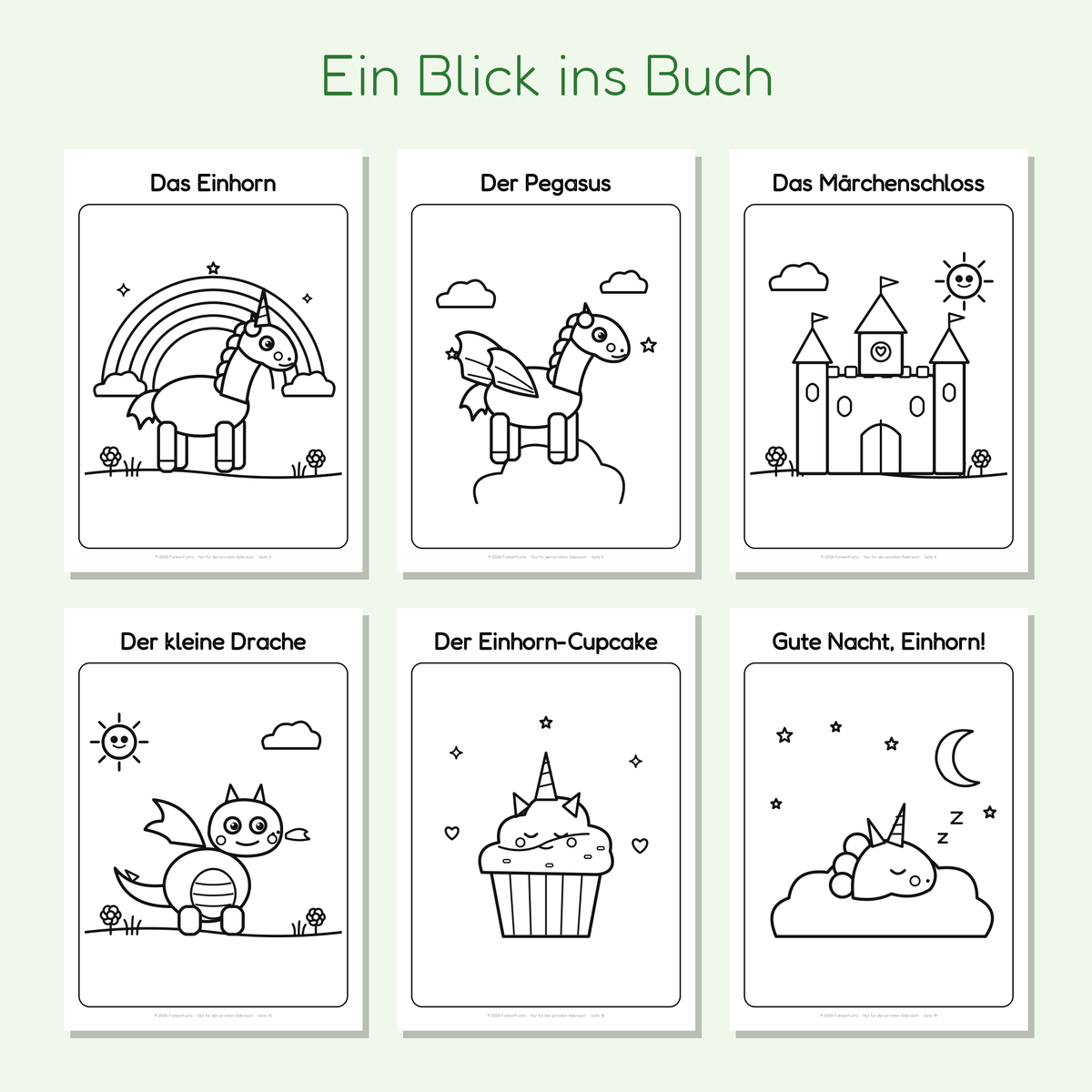 Vorschau Einhorn-Seiten