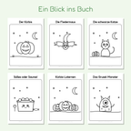 Vorschau der Halloween-Ausmalbilder
