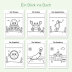 Vorschau: Ausmalbilder Oktopus, Krabbe, Seepferdchen und mehr