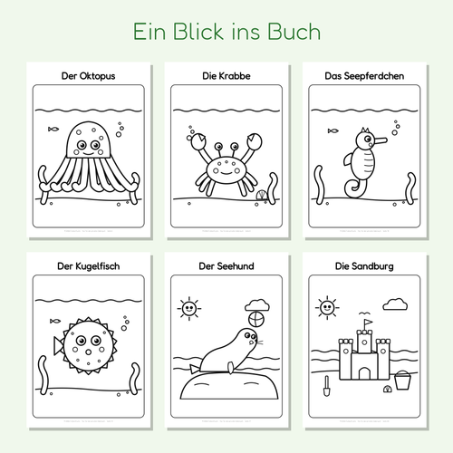 Vorschau Meerestiere-Seiten