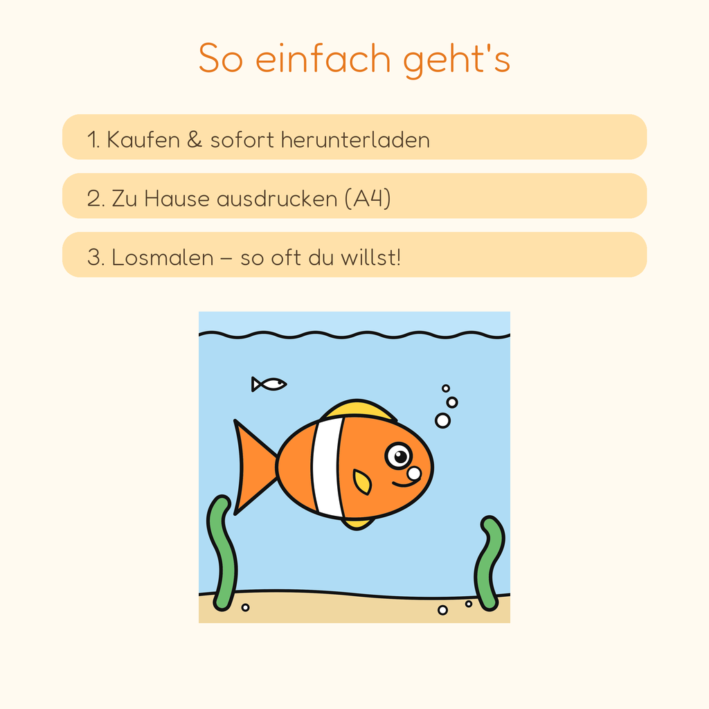 So funktioniert's: kaufen, ausdrucken, losmalen