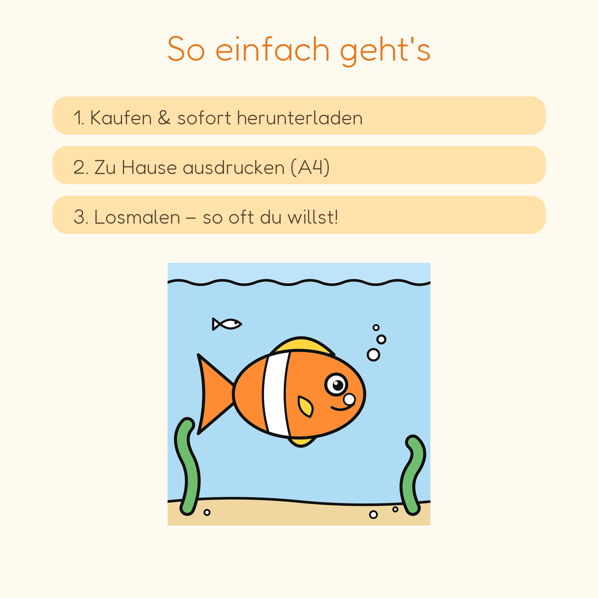 So funktioniert's: kaufen, ausdrucken, losmalen